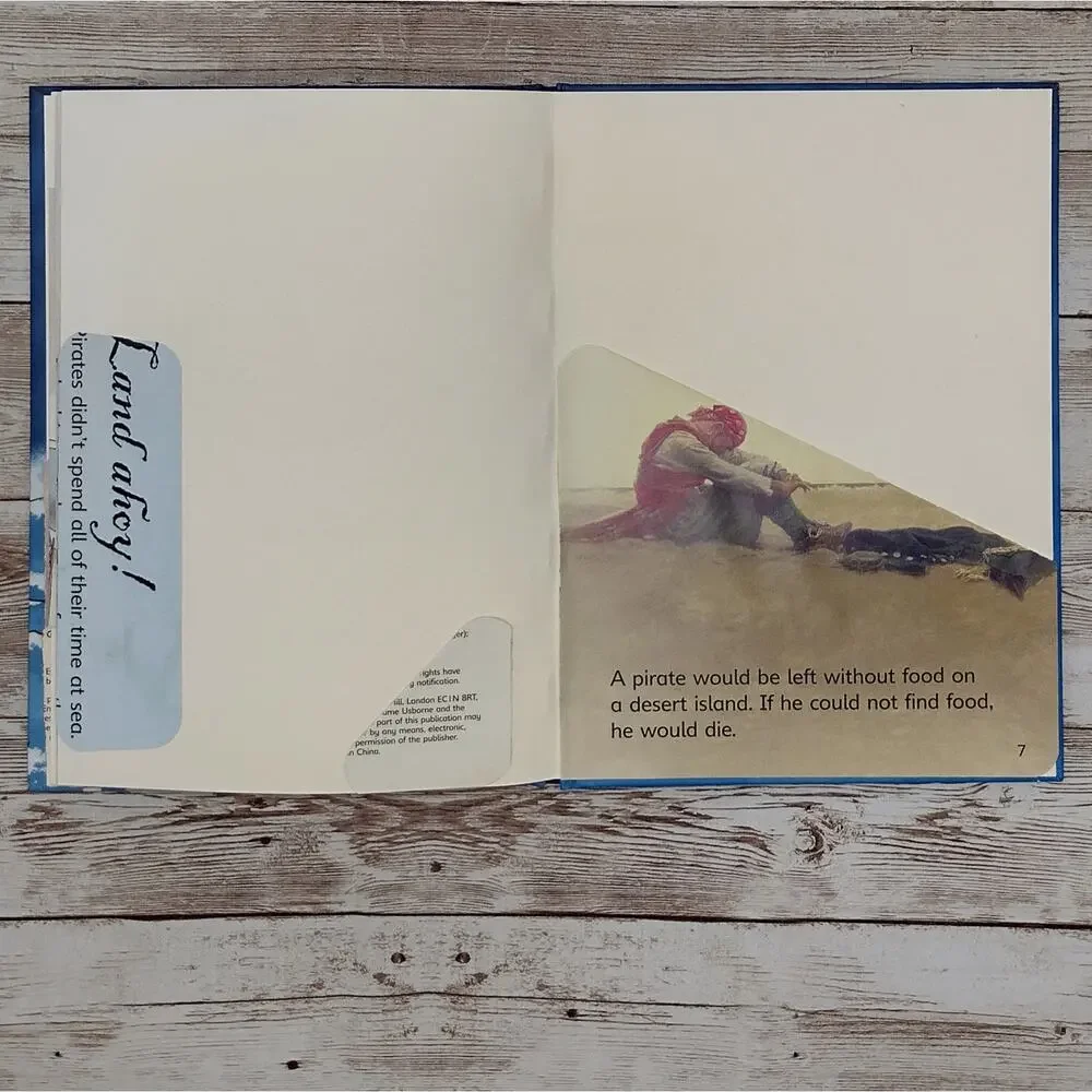 Pirates Rebound Book Journal, Repurposed Children's Book, Upcycled Notebook